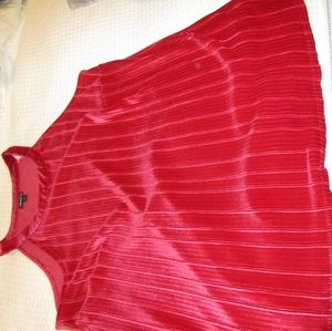 Torrid red velvet high neck top